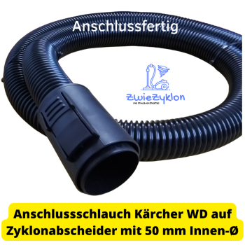 Preview: 35mm Absaugschlauch für Zyklonabscheider mit Aufnahme Kärcher (Standard Home & Garden)